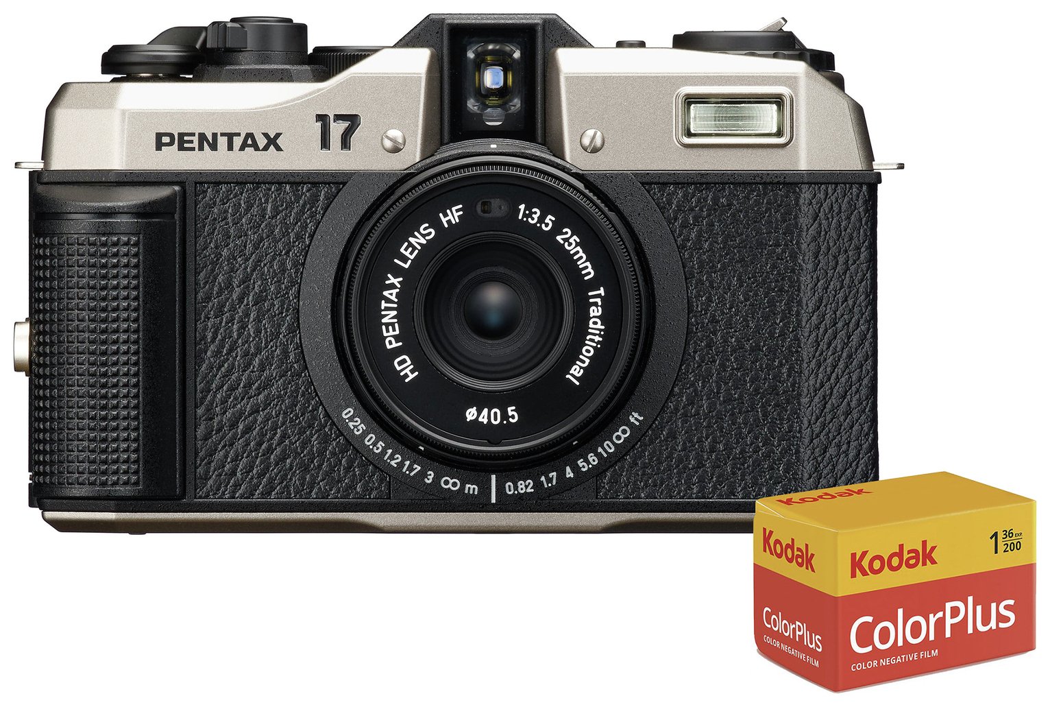 Pentax 17 Compact Film Camera with 35mm Fixed Lens + Filmx1