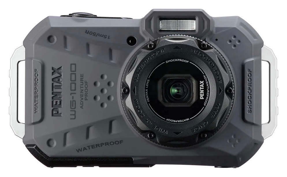 Pentax WG-1000 16.35MP 4x Zoom Compact Digital Camera - Grey