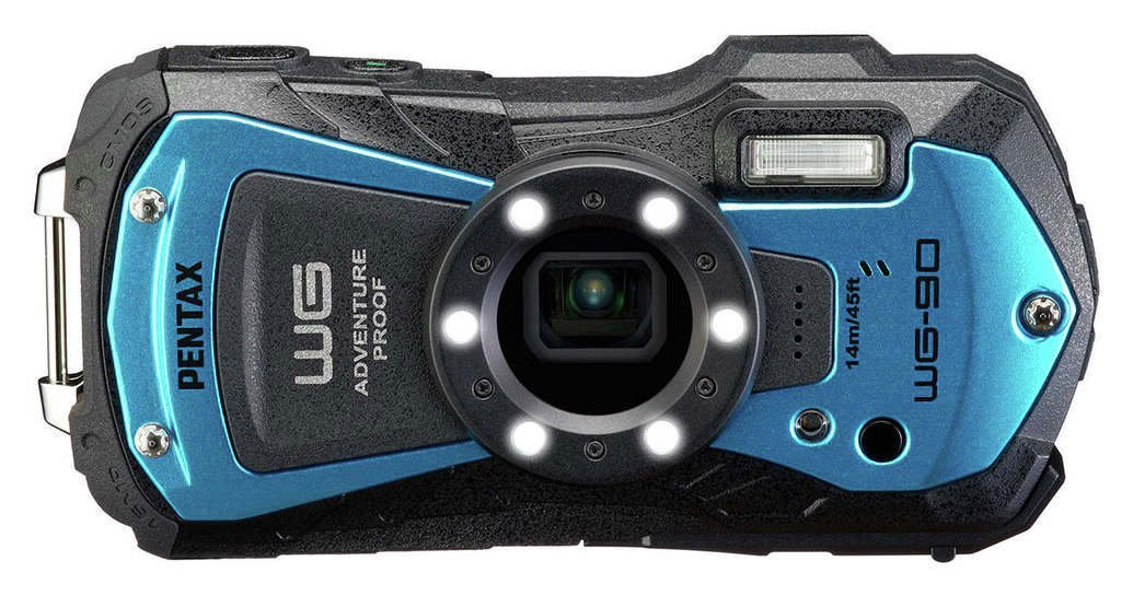 Pentax WG-90 16MP 5x Zoom Compact Digital Camera - Blue