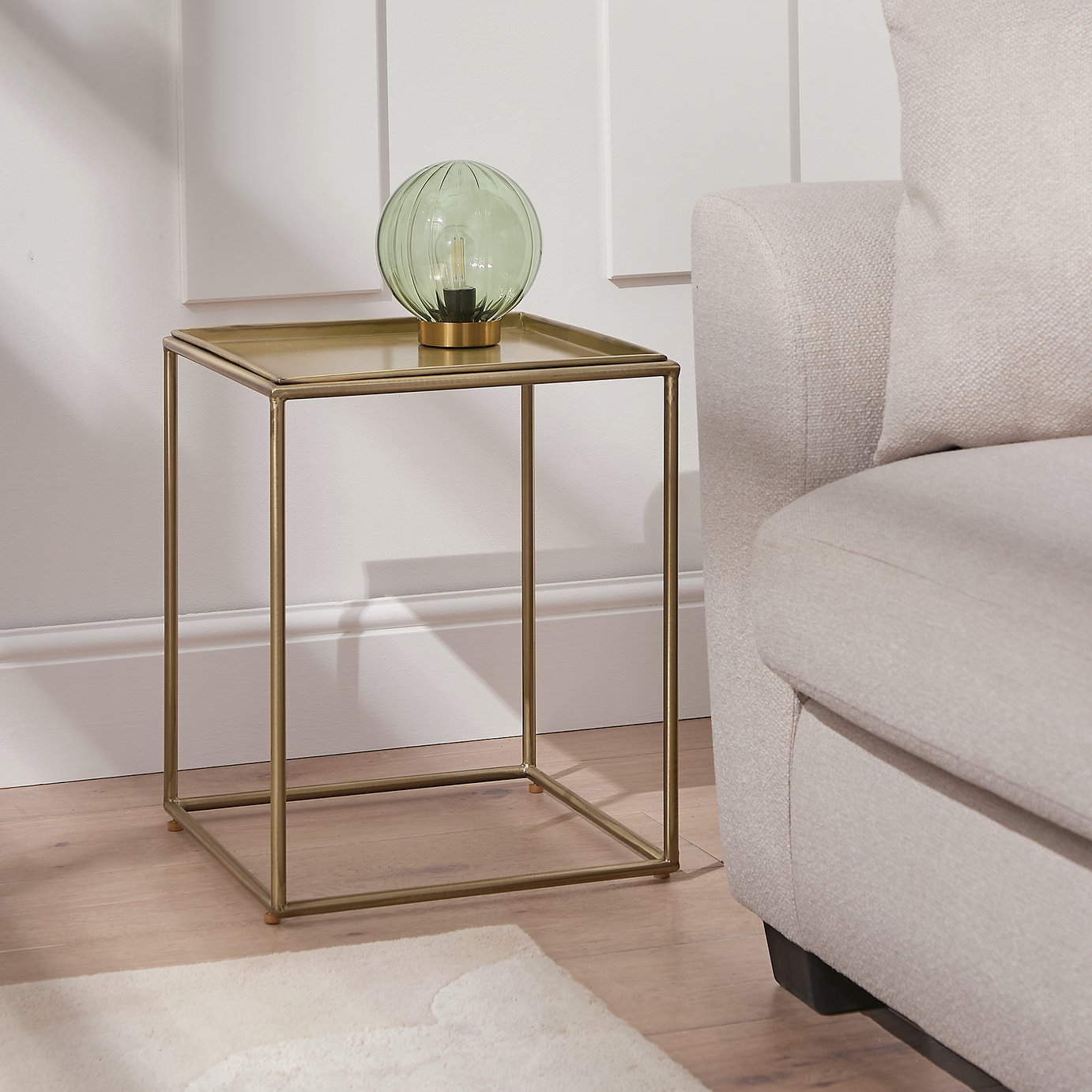 Argos Home Gideon Side Table - Gold