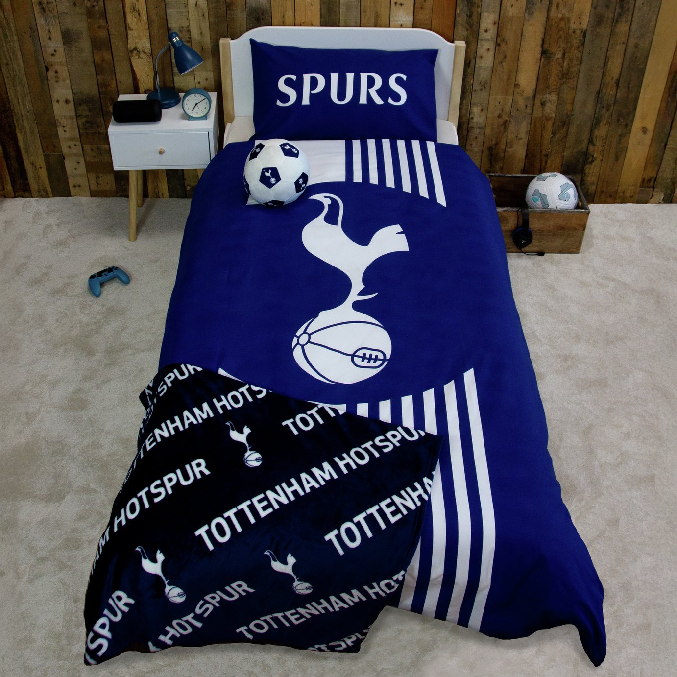 Tottenham FC Football Blue Kids Bedding Set