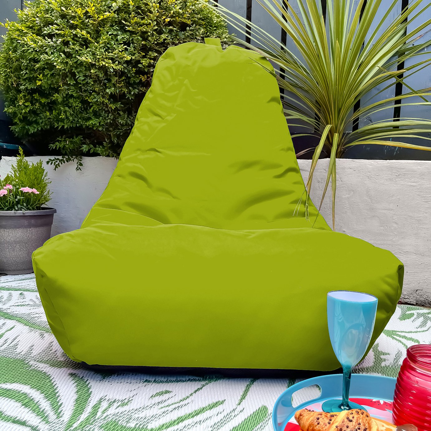 rucomfy Indoor Outdoor Bean Bag Chair - Green