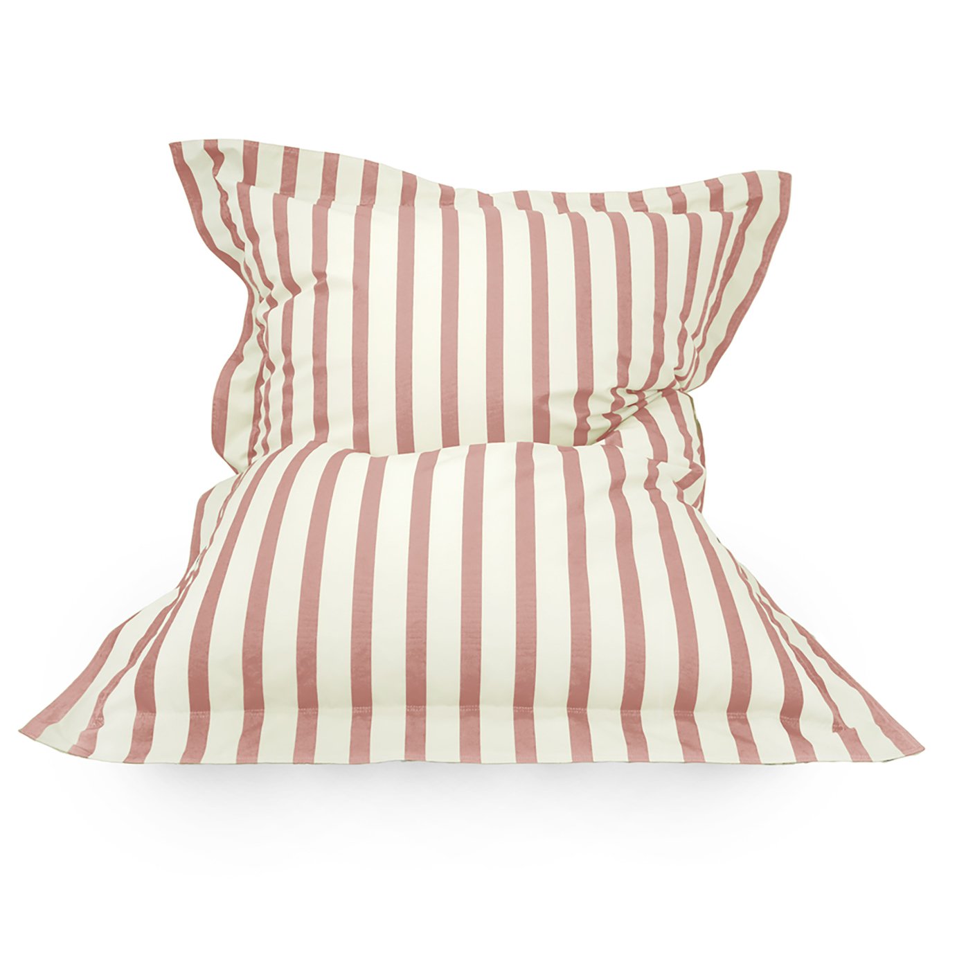 rucomfy Kids Stripe Out Squarbie Bean Bag- Pink