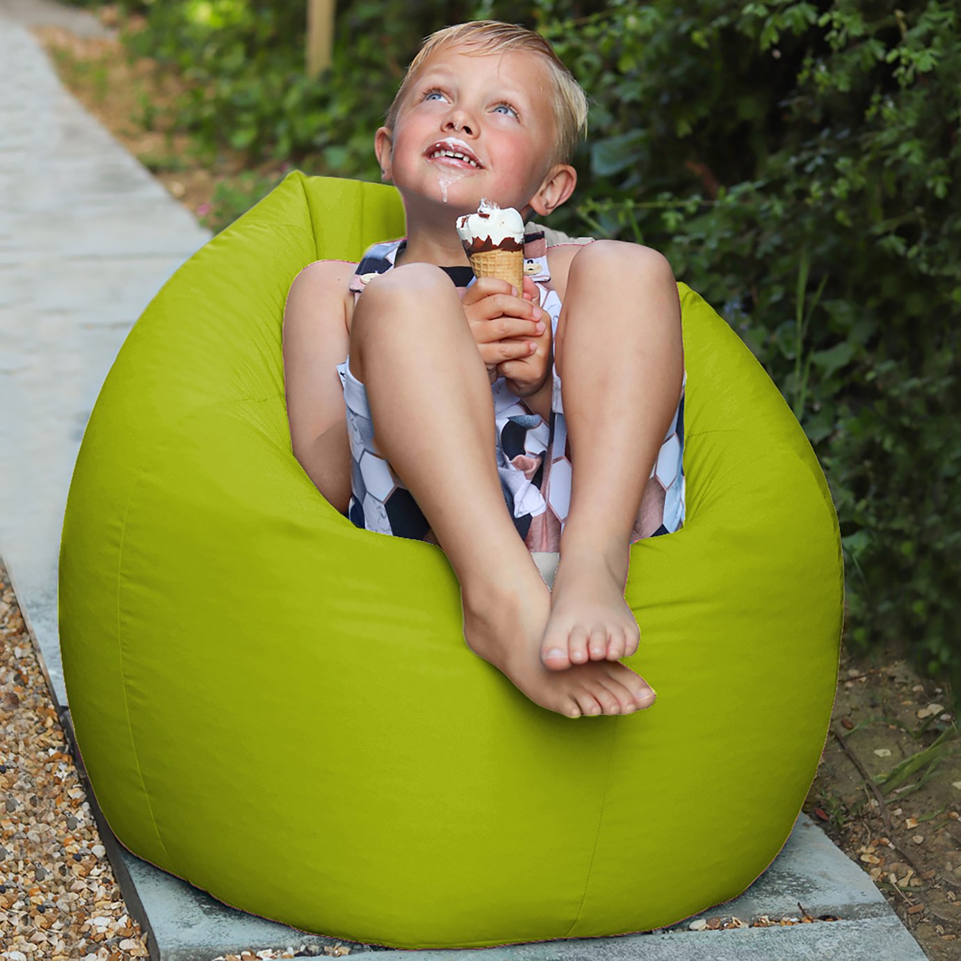 rucomfy Kids Outdoor Bean Bag - Green