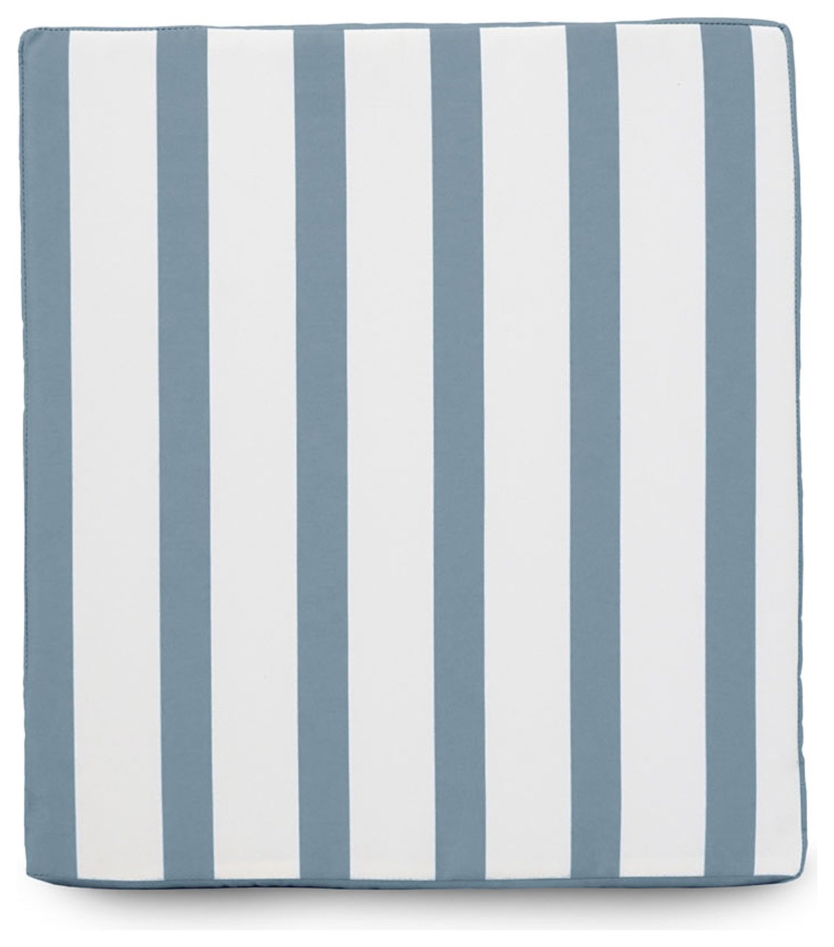 rucomfy Stripe Single Garden Bench Cushion - Blue & White