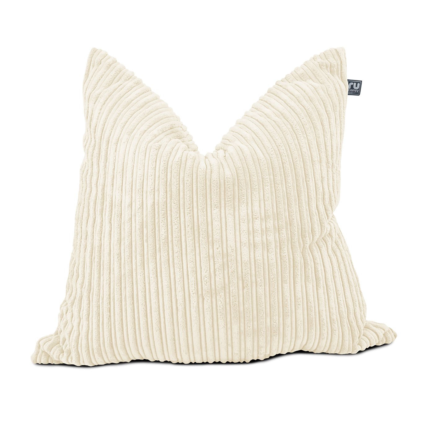 rucomfy Jumbo Cord Floor Cushion - Ivory