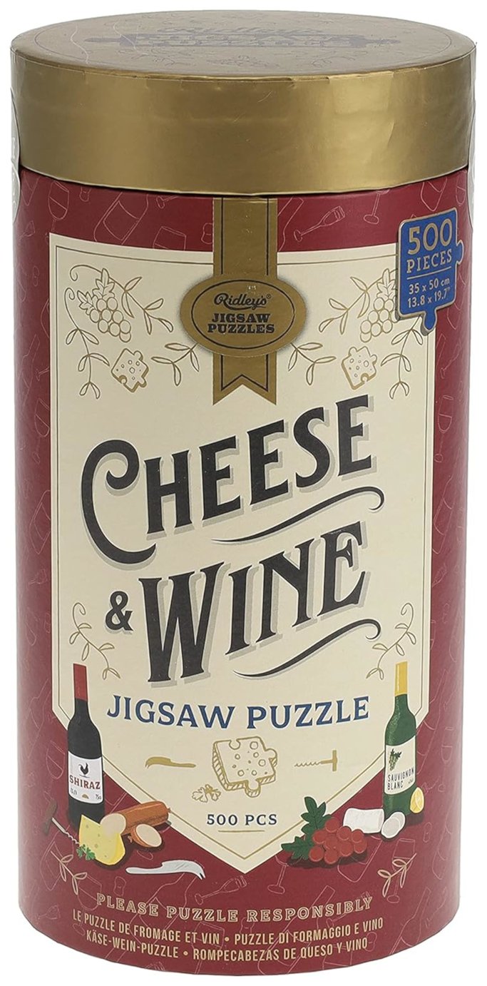 Ridley's Games Cheese And Wine 500 Piece Jigsaw Puzzle