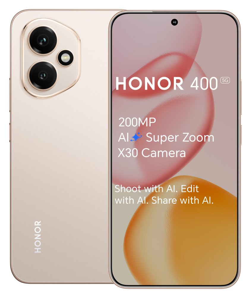 SIM Free HONOR 400 5G 256GB AI Mobile Phone - Gold