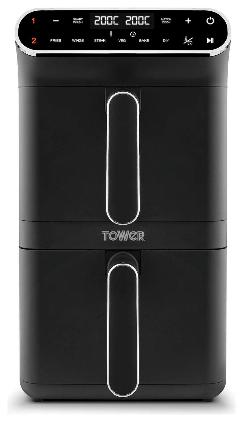 Tower T17190 11L Twin Stack Air Fryer - Black