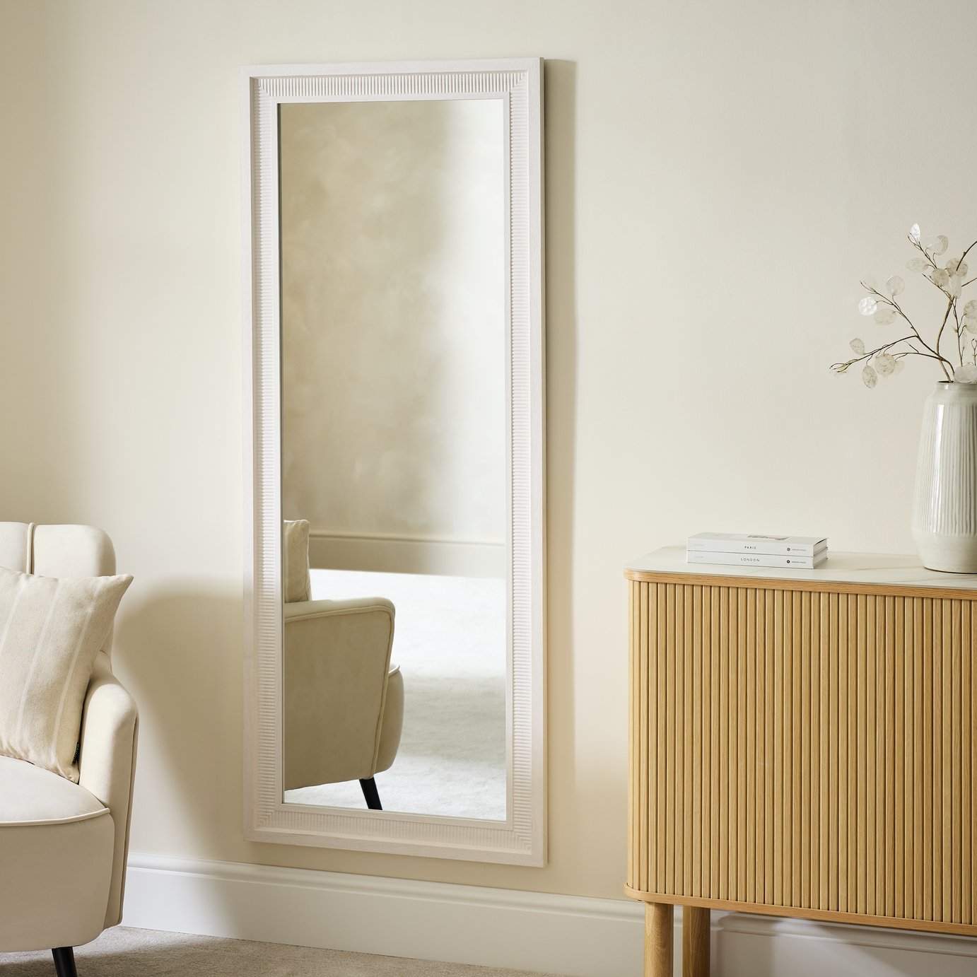Argos Home White Full Length Wall Mirror - 150x60cm