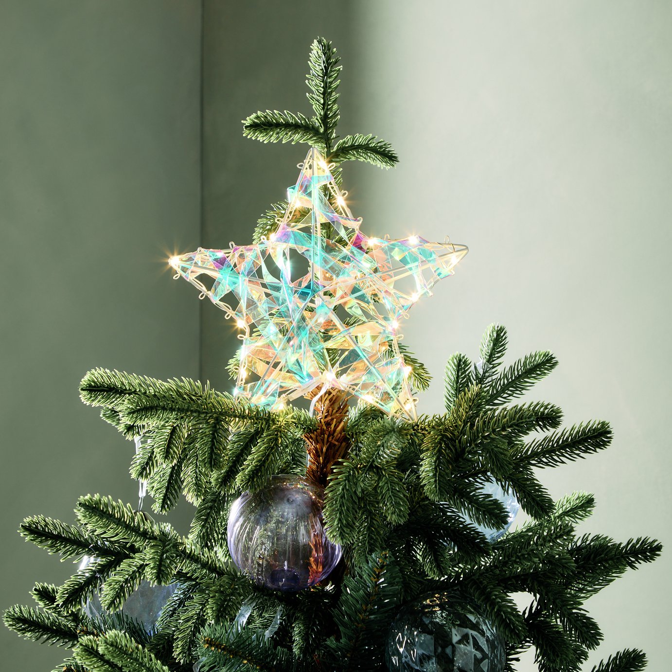 Habitat Light Up Christmas Tree Star Topper