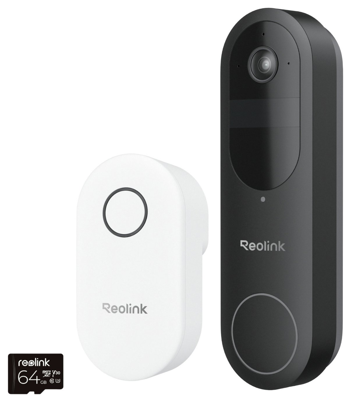 Reolink 2K Video Battery Doorbell with Chime & 64GB SD Card