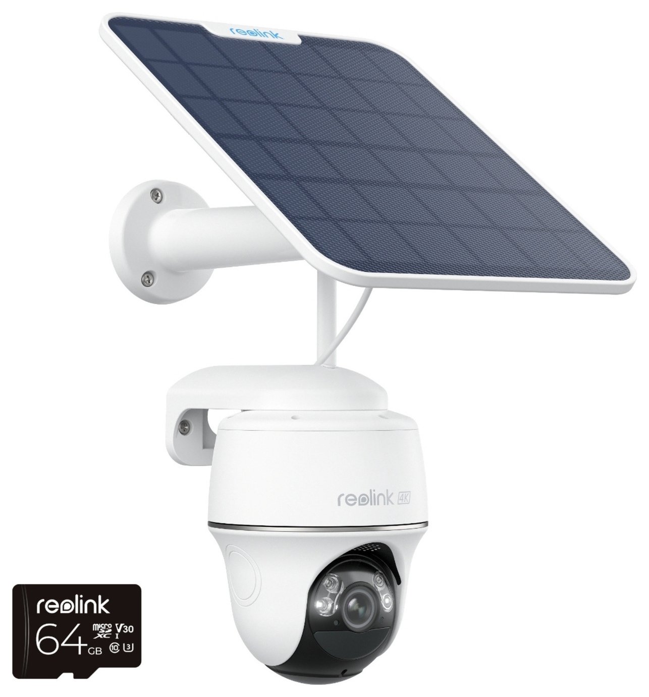 Reolink Argus 4K Pan-Tilt WiFi Solar CCTV with 64GB SD Card