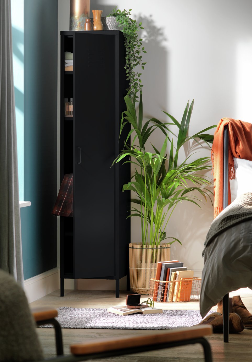 Habitat Stevie Tall 1 Door 4 Shelf Locker