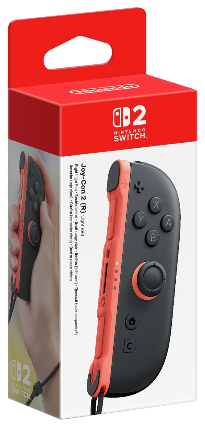 Nintendo Switch 2 Joy-Con 2 (R) Controller - Light Red