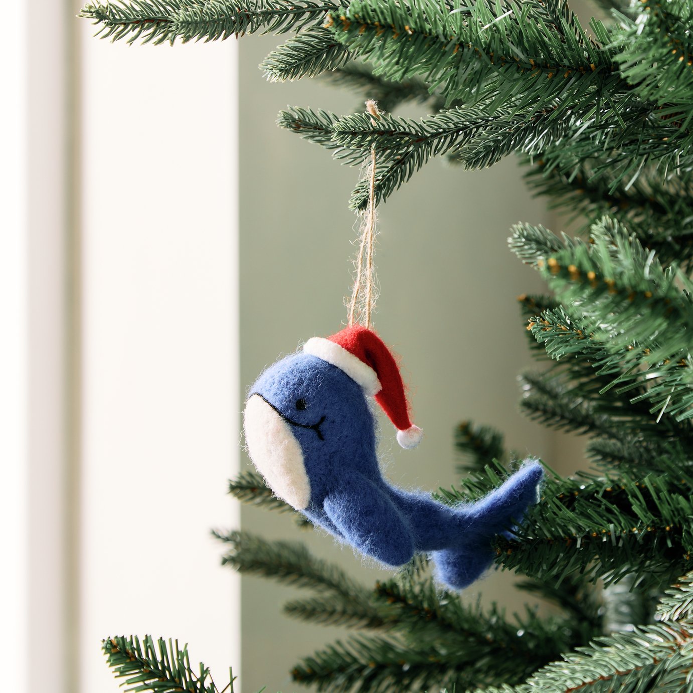 Habitat Single Christmas Whale Christmas Hanging Decoration