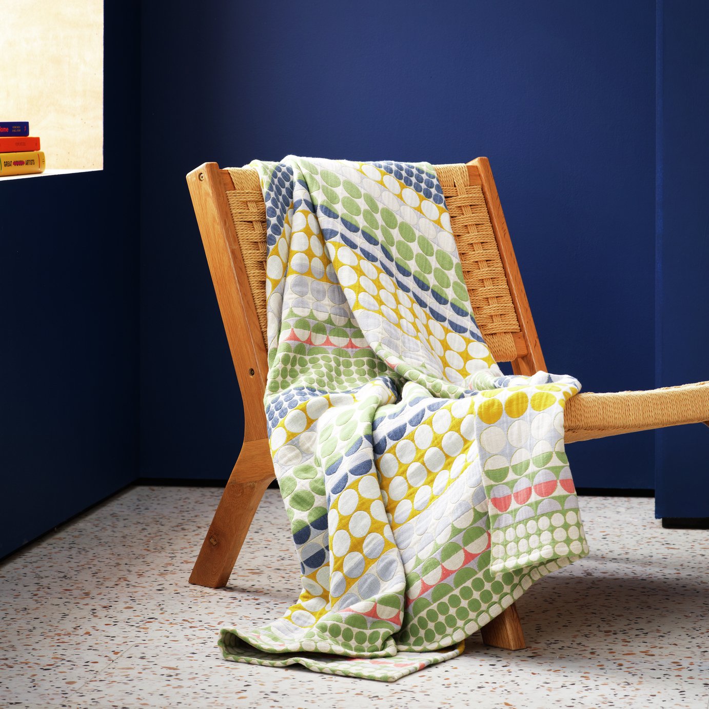 Margo Selby Leslie Spot Jacquard Throw - 150x125cm