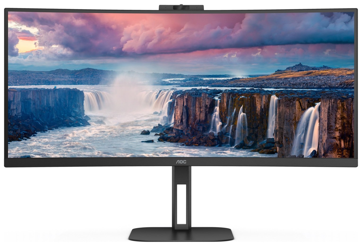 AOC CU34V5CW/BK 34 Inch 100Hz WQHD Webcam Monitor