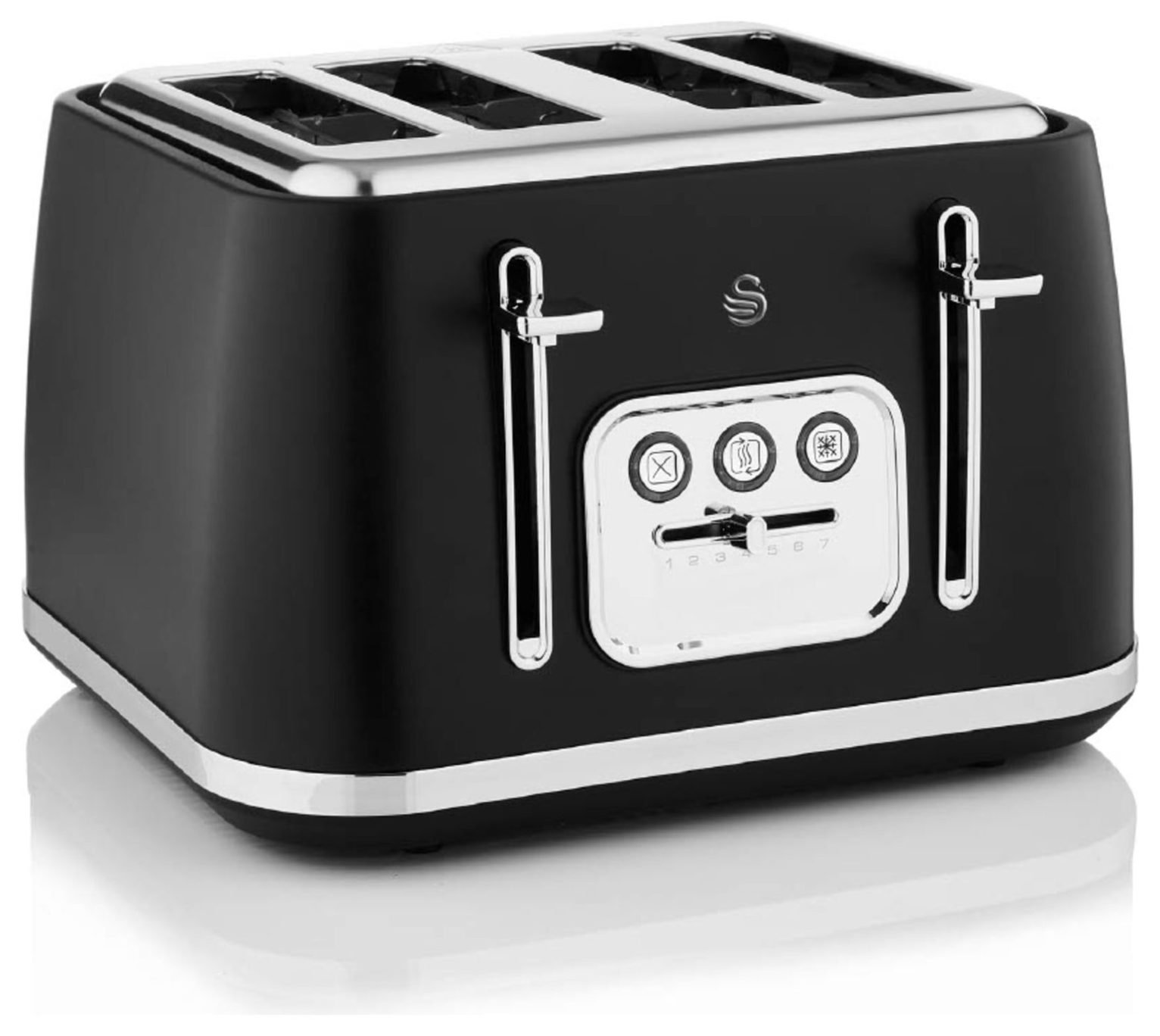 Swan Serenity ST19024BLK 4 Slice Toaster - Black