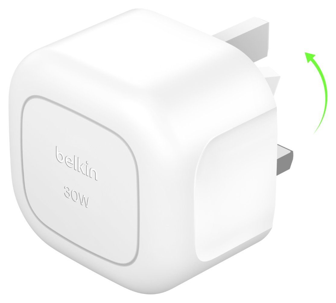 Belkin 30W USB-C Fast Wall Charger with Folding Pins