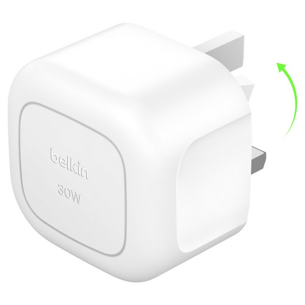 Buy Belkin 30W USB-C Fast Wall Charger with Folding Pins Mobile