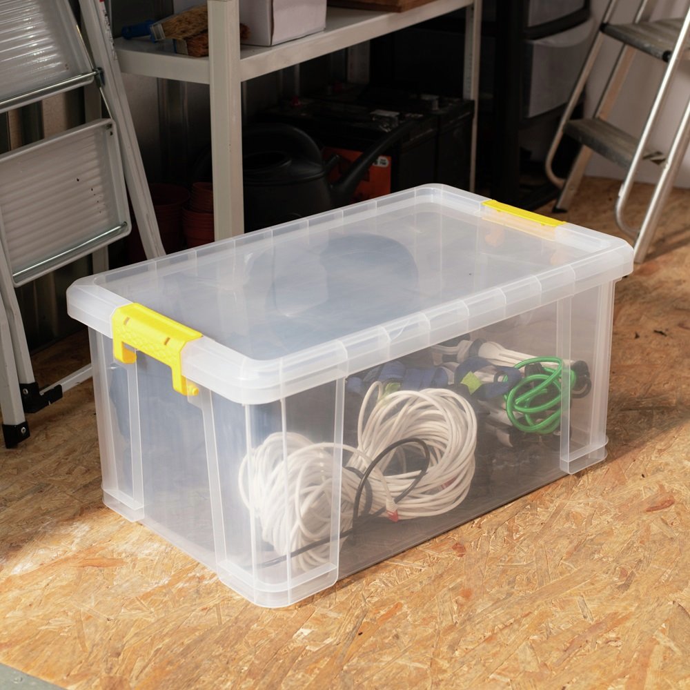 Strata Stackmaster 70L Plastic Storage Box