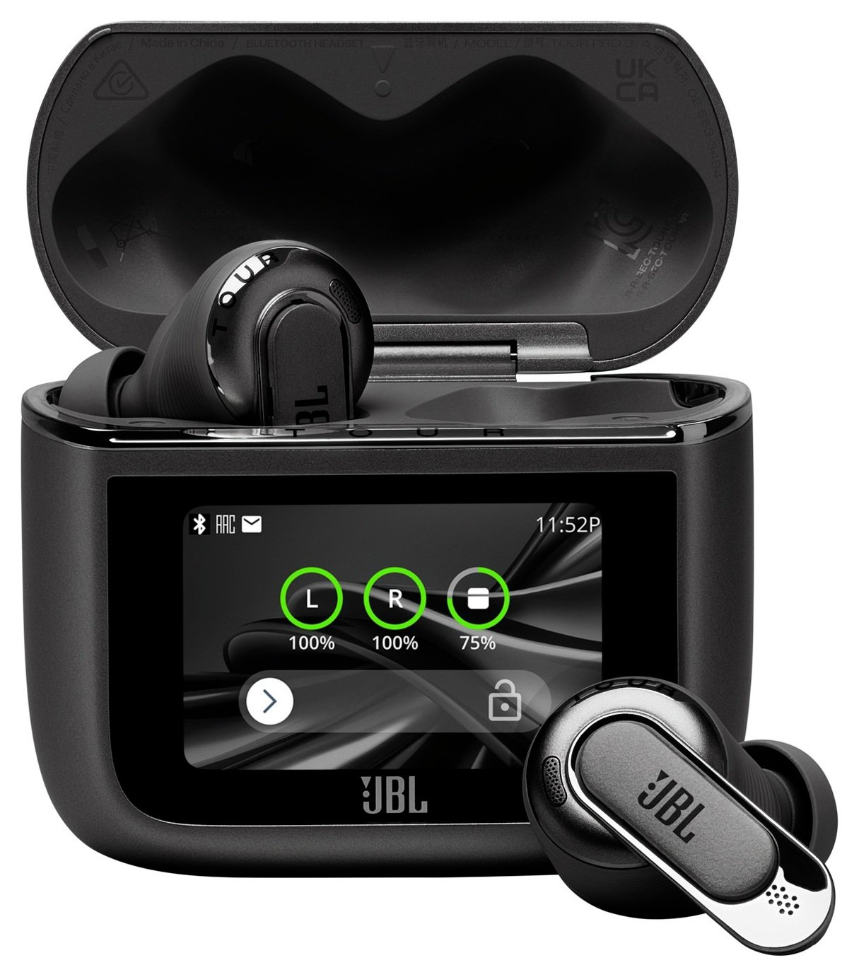 JBL TOUR PRO 3 In-Ear True Wireless Earbuds - Black
