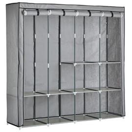 Buy Argos Home Covered Double Wardrobe with Storage Grey