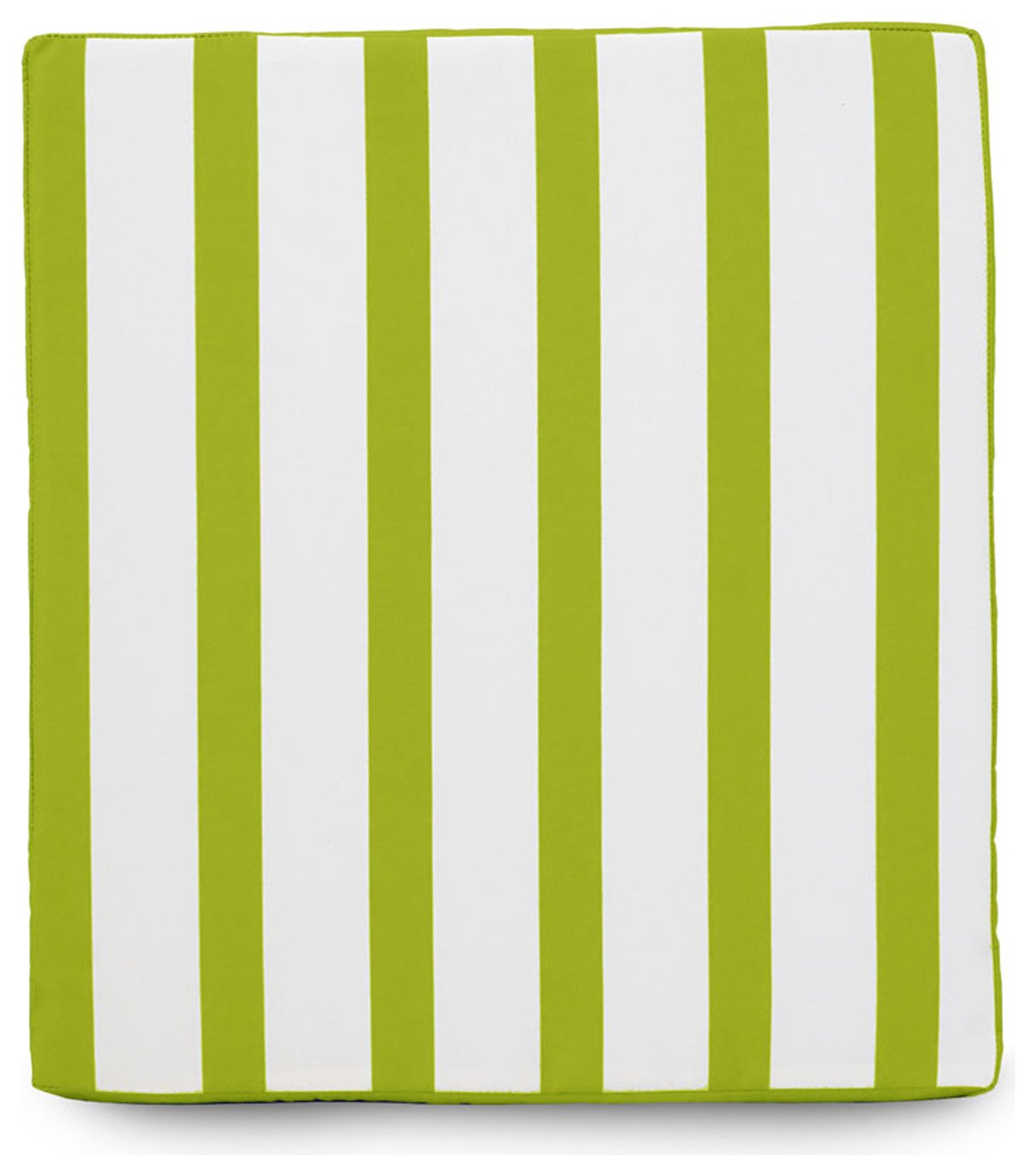 rucomfy Stripe Single Garden Bench Cushion - Green & White