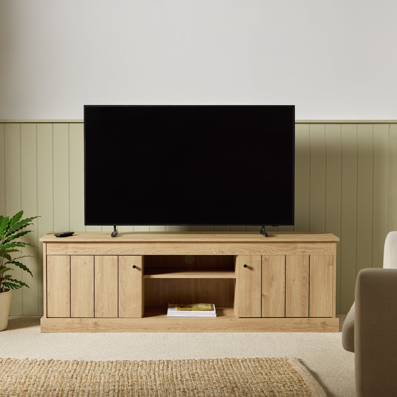 Argos Home Griselde 2 Door TV Unit - Natural