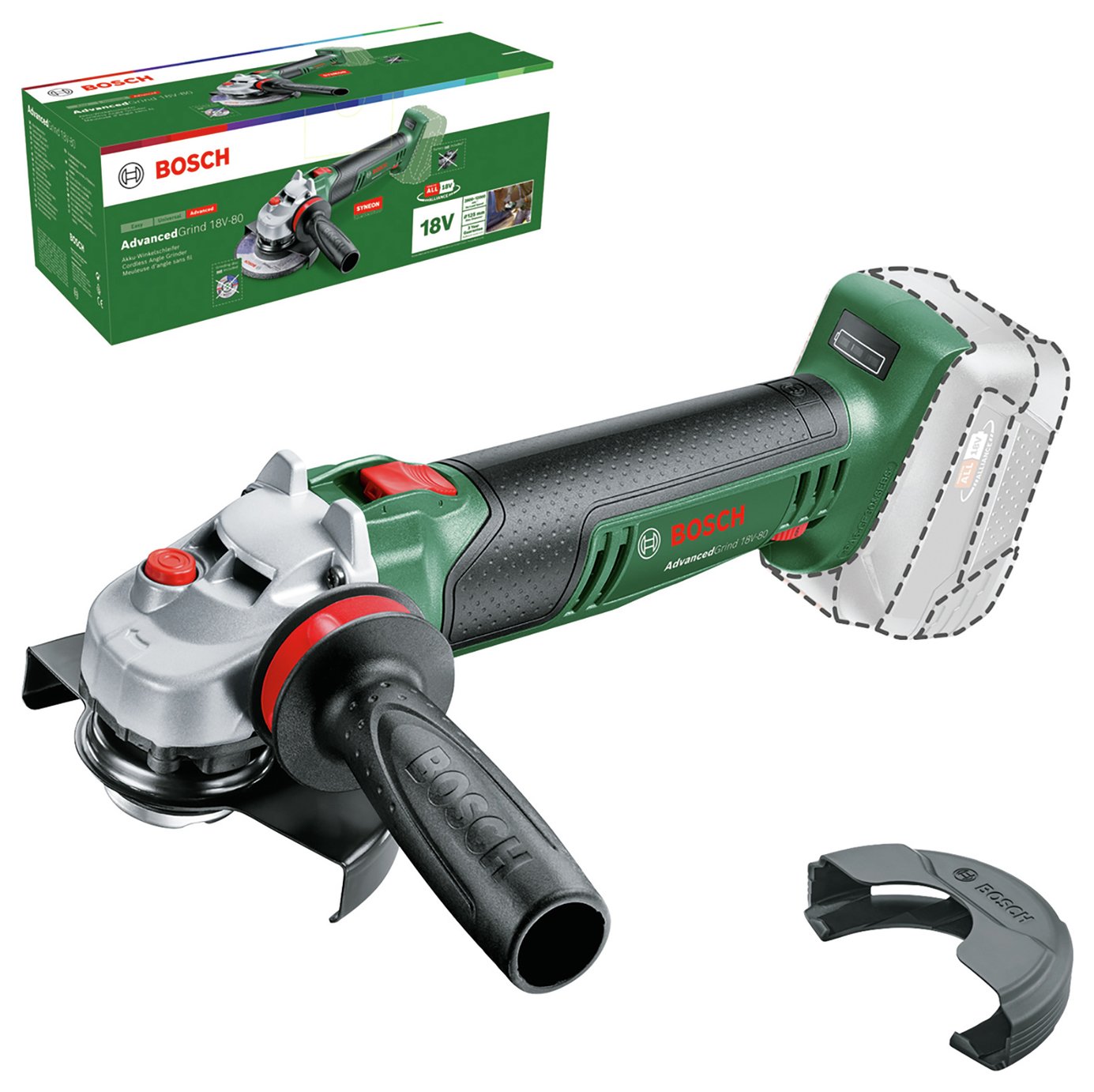 Bosch AdvancedGrind 18V-80 Angle Grinder