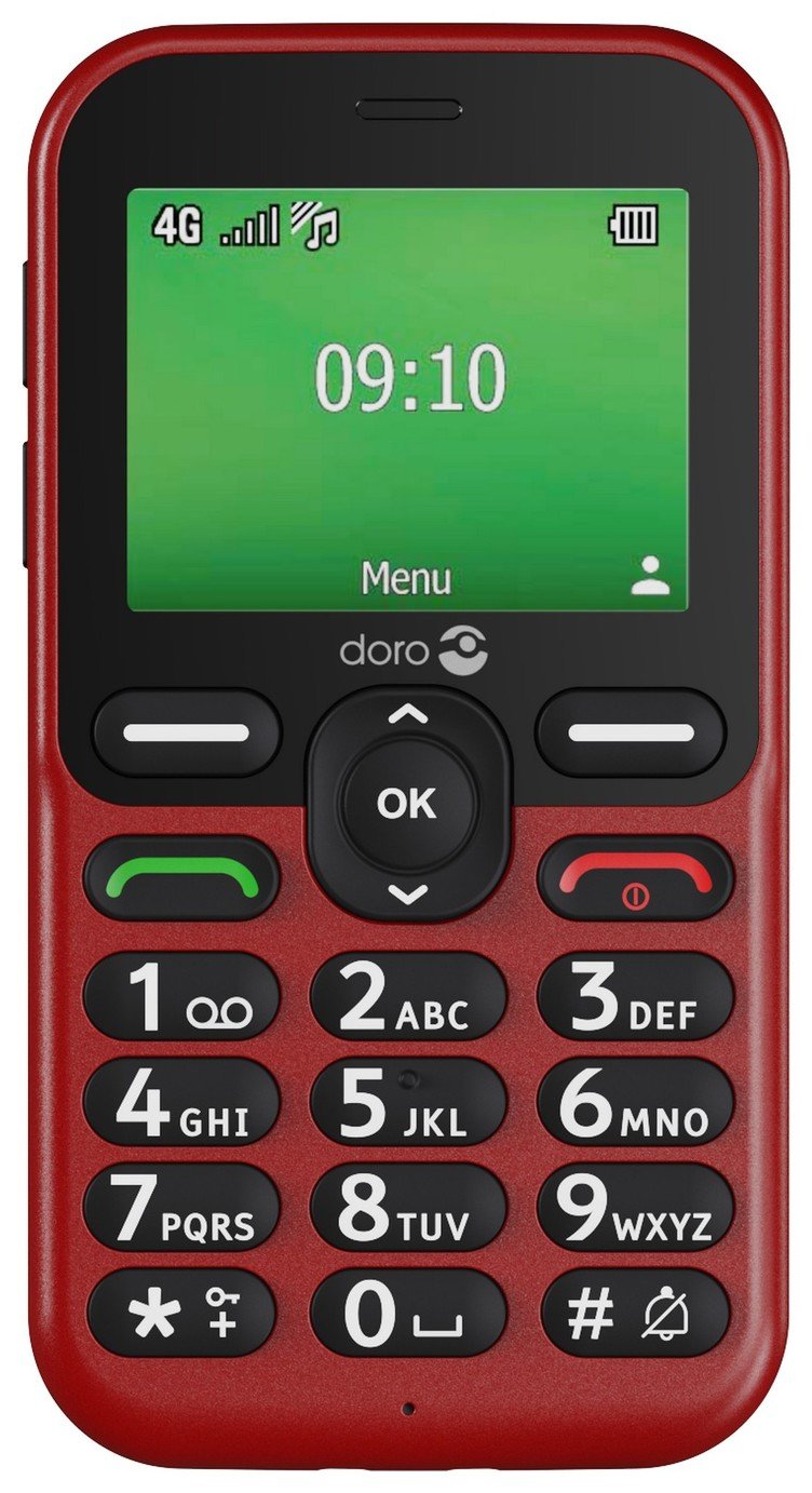 SIM Free Doro Leva E10 Mobile Phone - Red