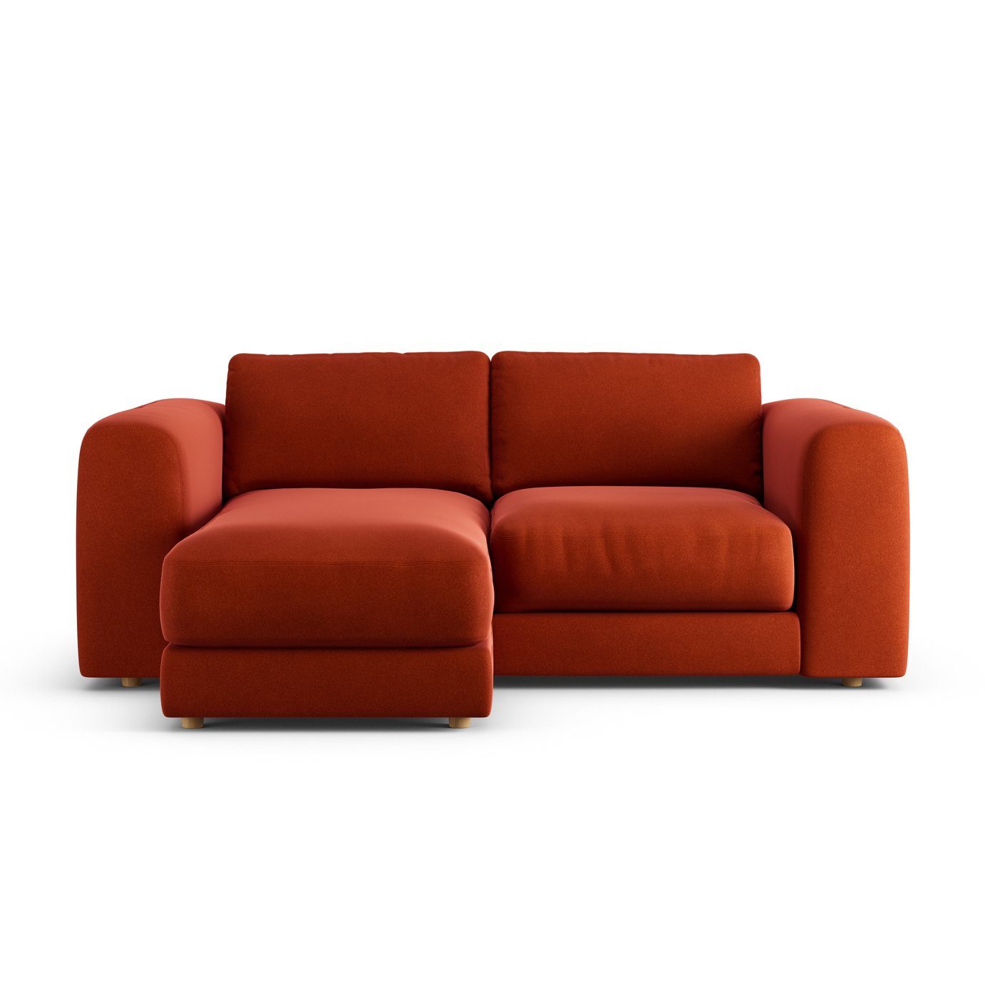Habitat Ayr Reversible Corner Sofa - Burnt Orange