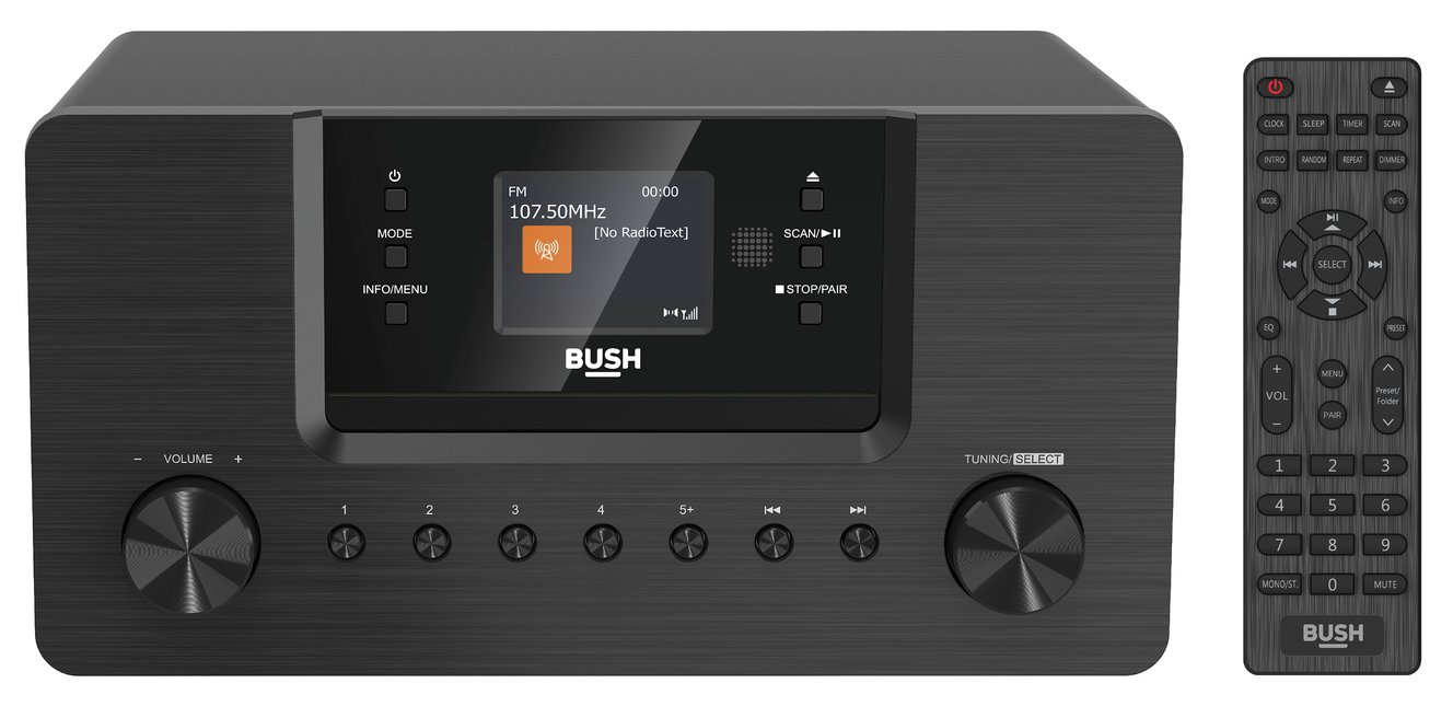 Bush All-In-One Hi-Fi – CD, USB, DAB/DAB+ FM Radio Bluetooth