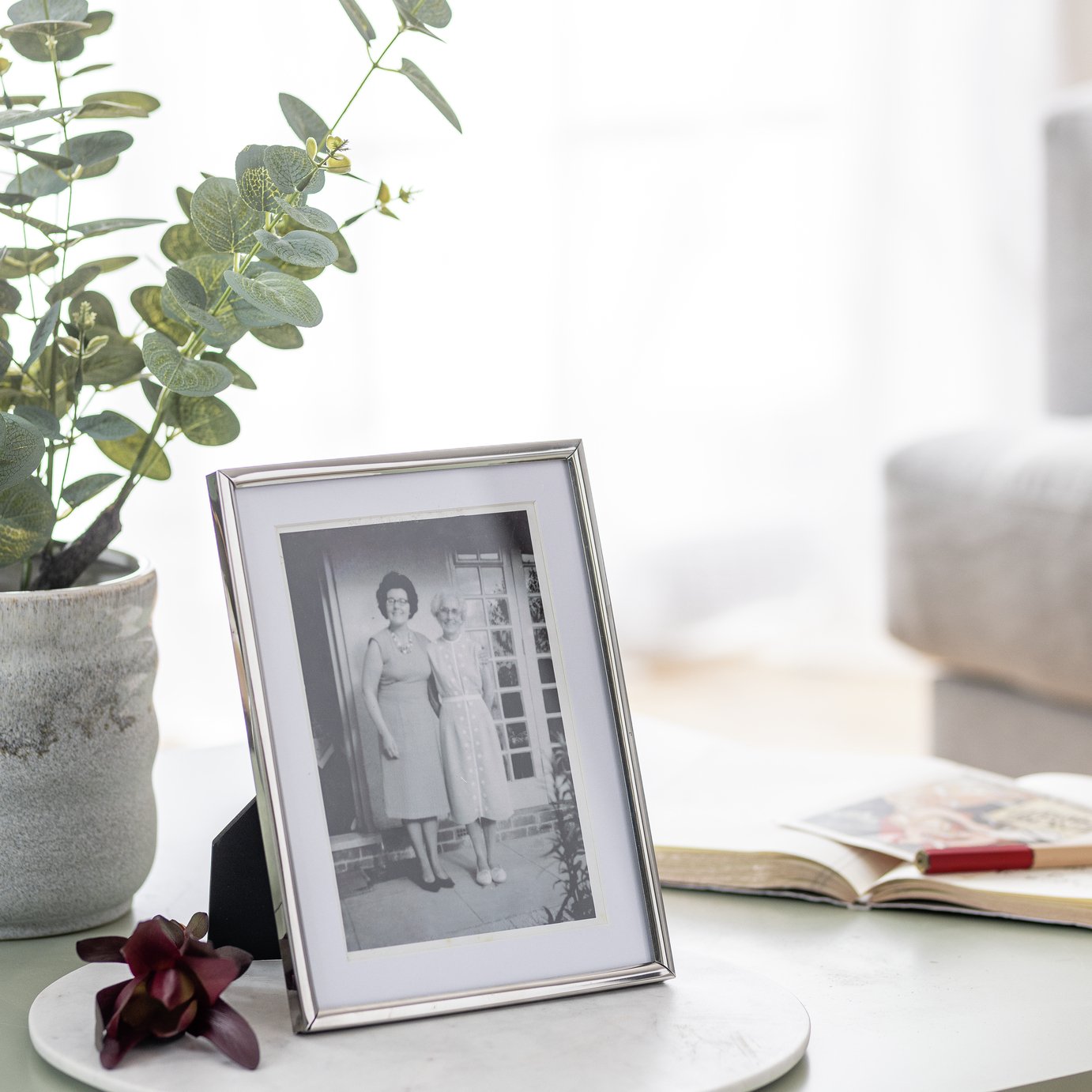 Habitat Skinny Silver Metal Picture Frame - 5x7"