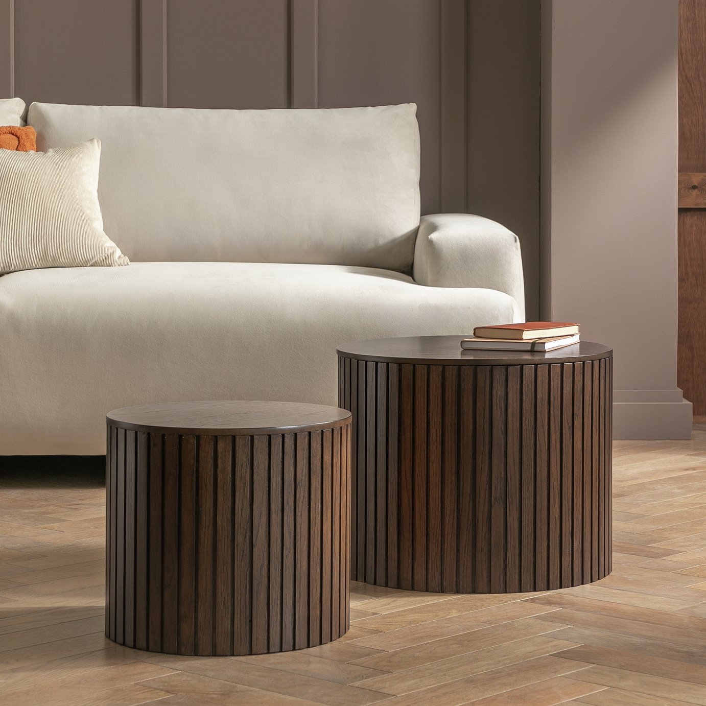 Habitat Engel Nest of Coffee Table - Walnut