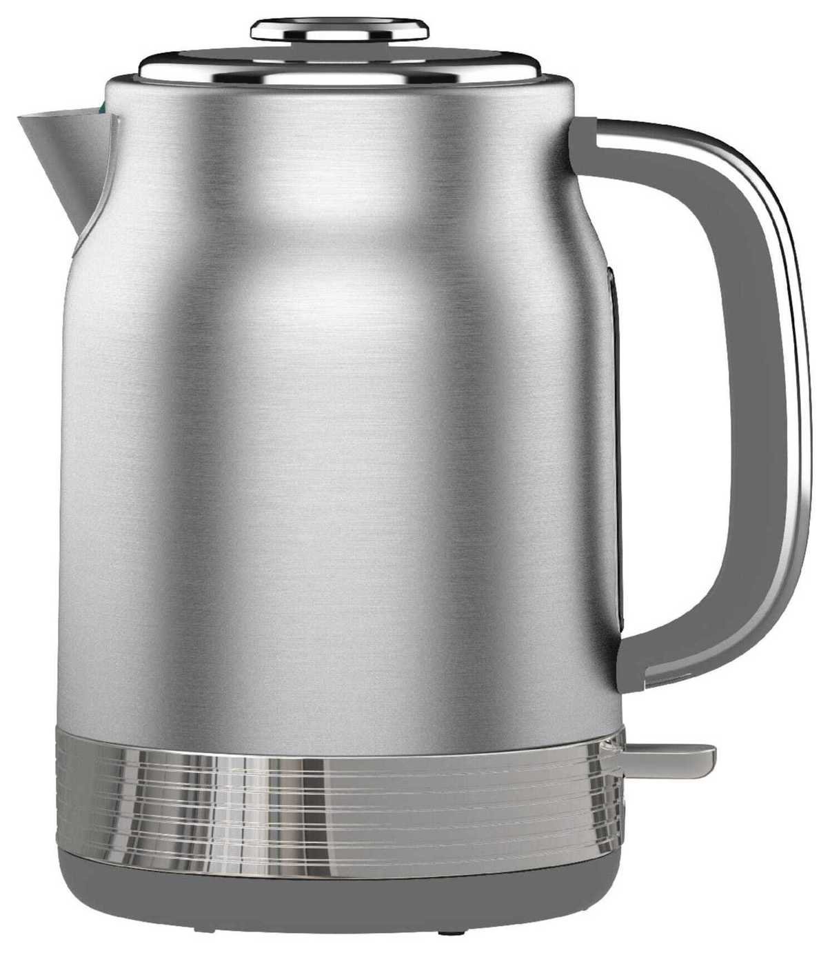 Swan SK19025SS Retro Metal Jug Kettle - Stainless Steel
