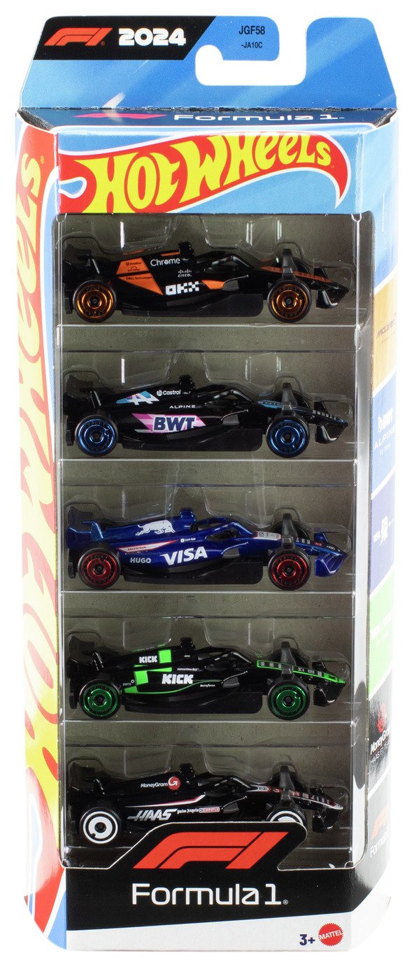 Hot Wheels 5-Pack Race Team Themed Die-Cast Toy Cars
