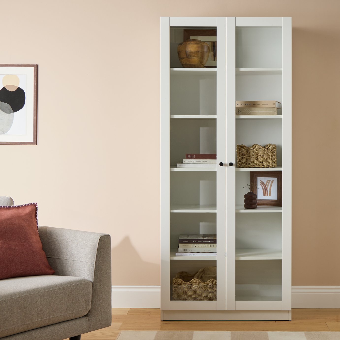 Argos Home Carla 2 Door Display Cabinet