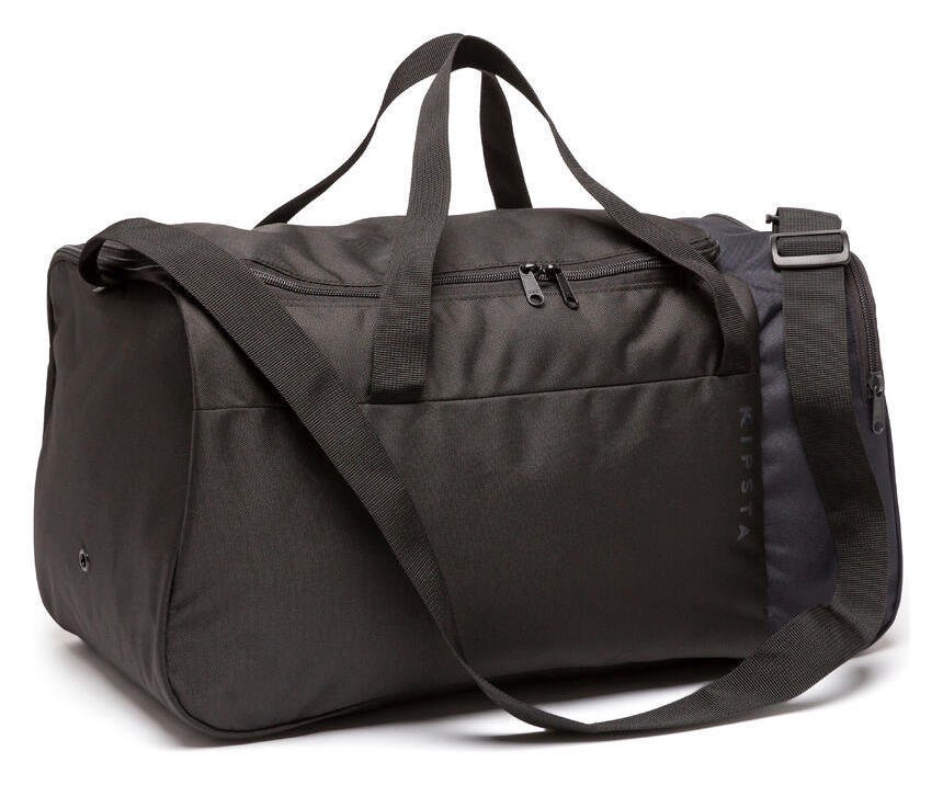 Decathlon Essential Foldable 35L Sports Shoulder Bag - Black