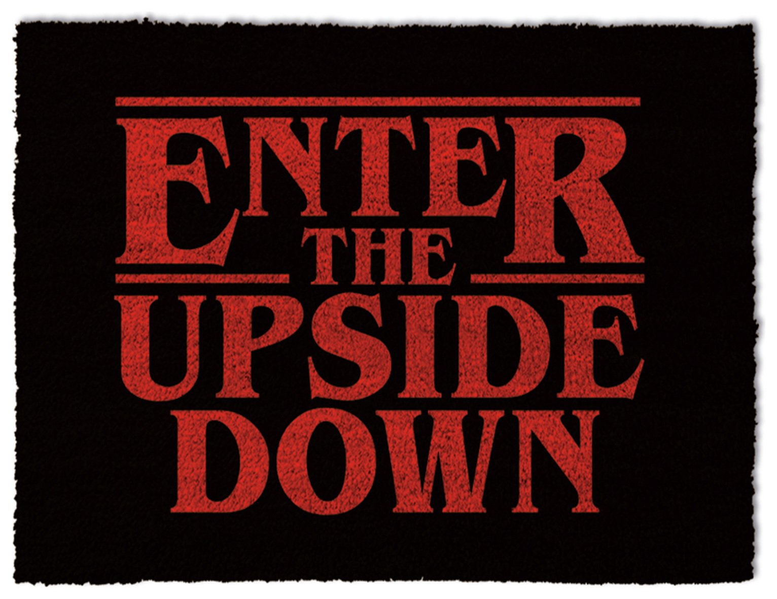 Pyramid Stranger Things Upside Down Black Doormat - 40x60cm