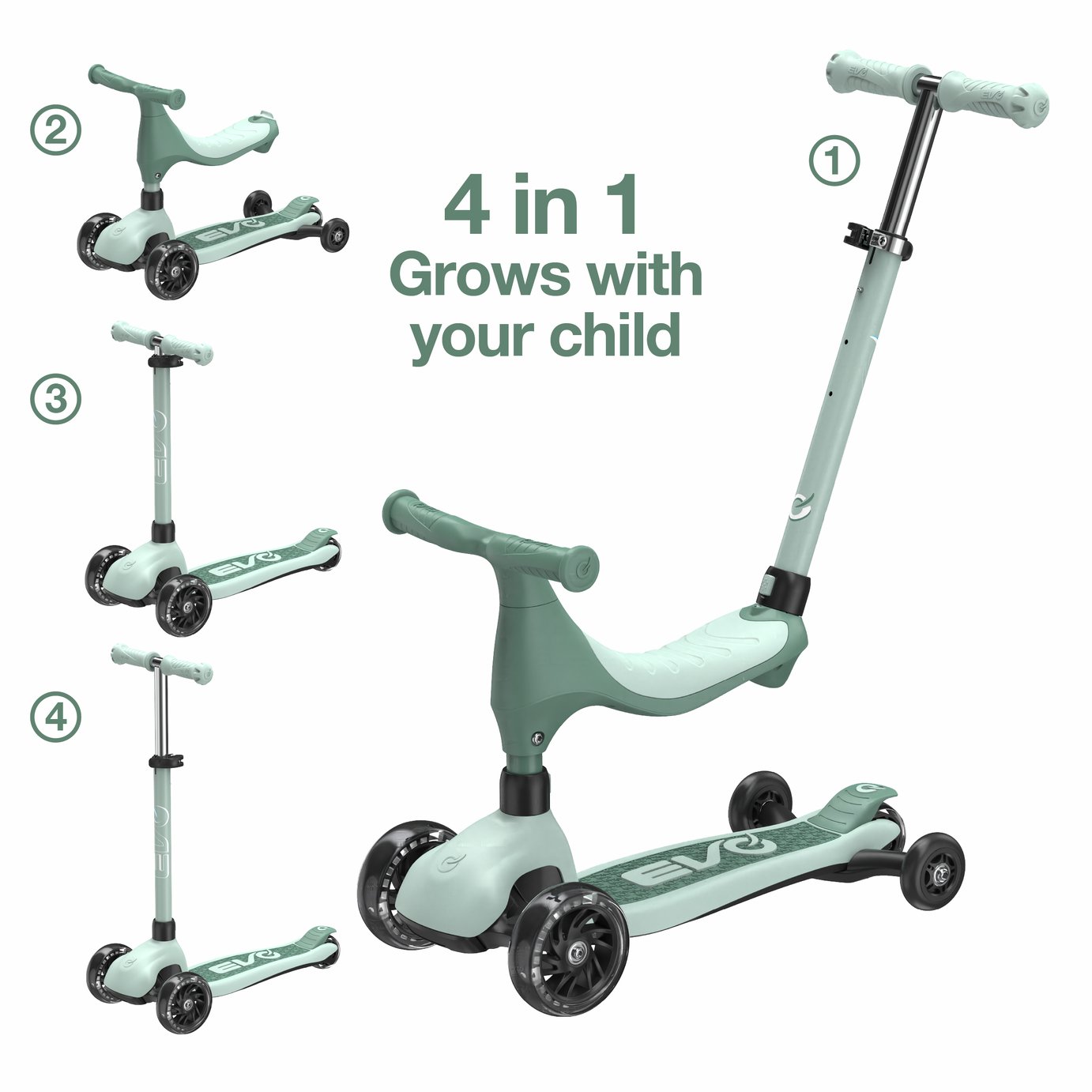 EVO Evolve 4 in 1 Scooter