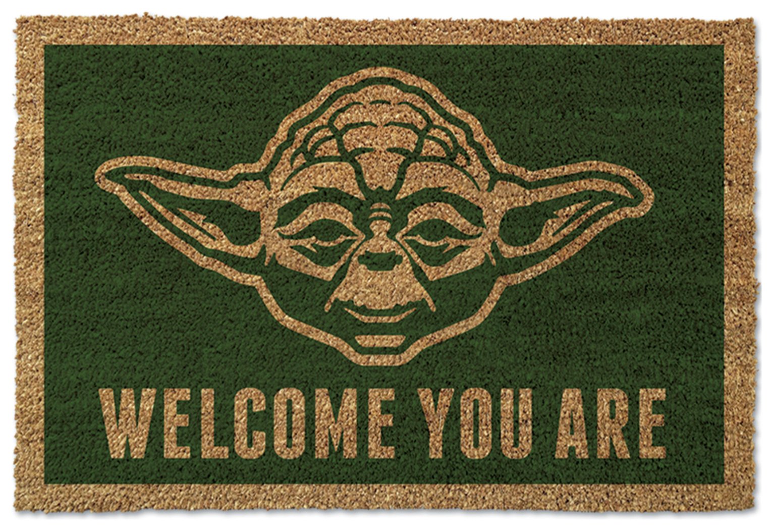 Pyramid Star Wars Yoda Green Doormat - 40x60cm