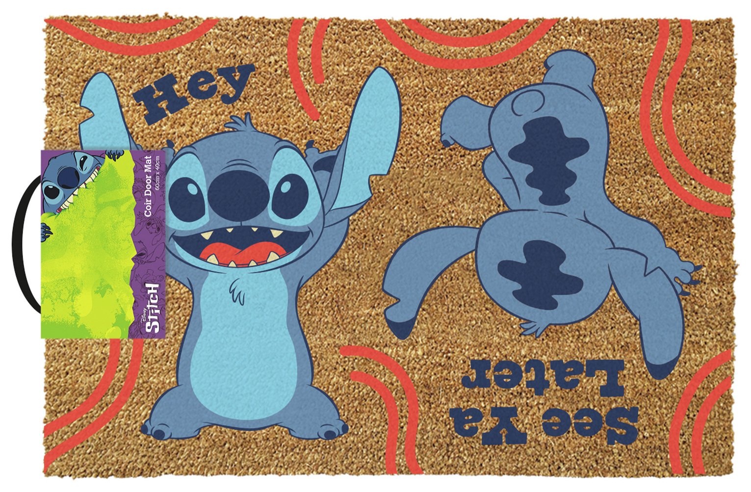 Pyramid Disney Lilo & Stitch Brown Doormat - 40x60cm