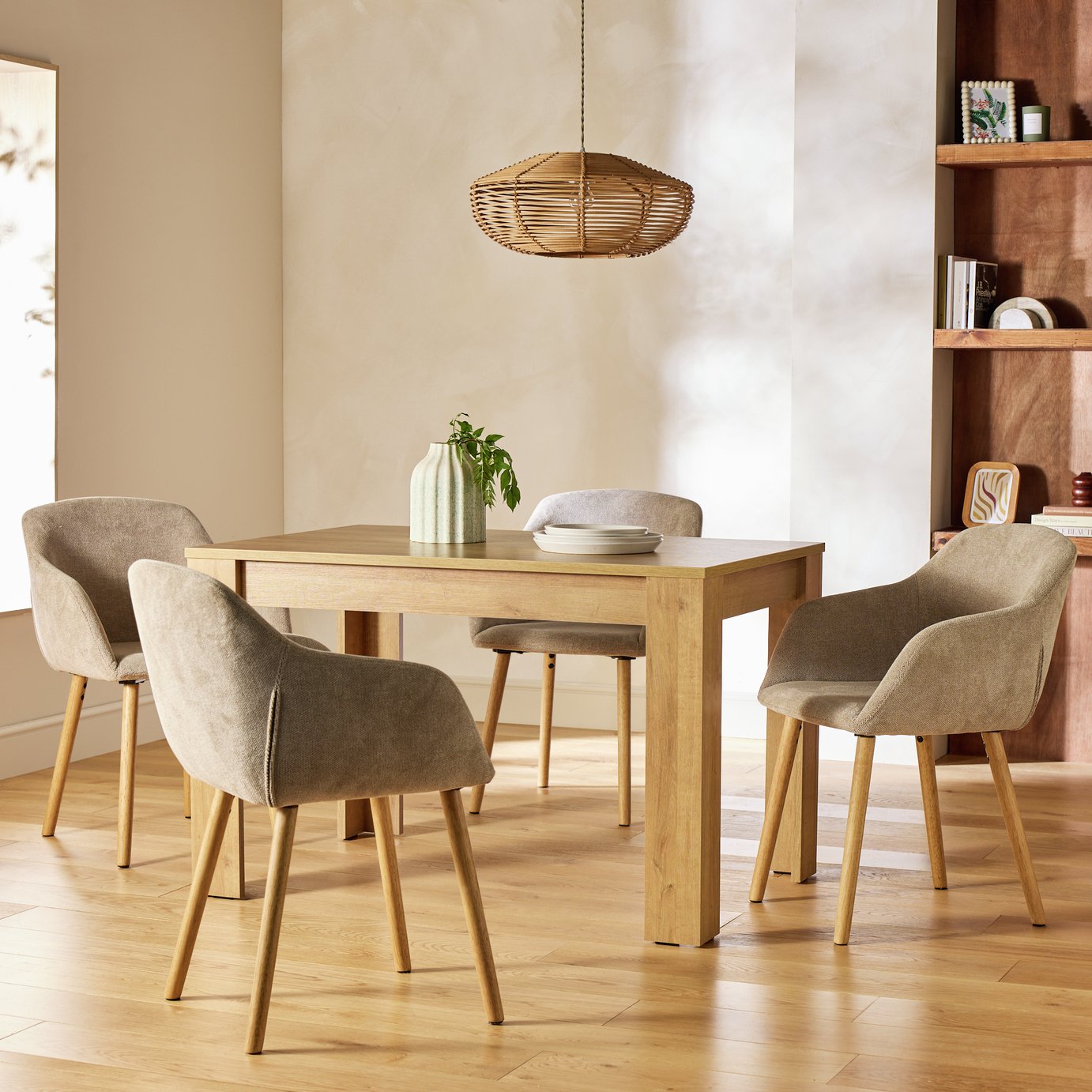 Argos Home Miami Dining Table & 4 Chairs