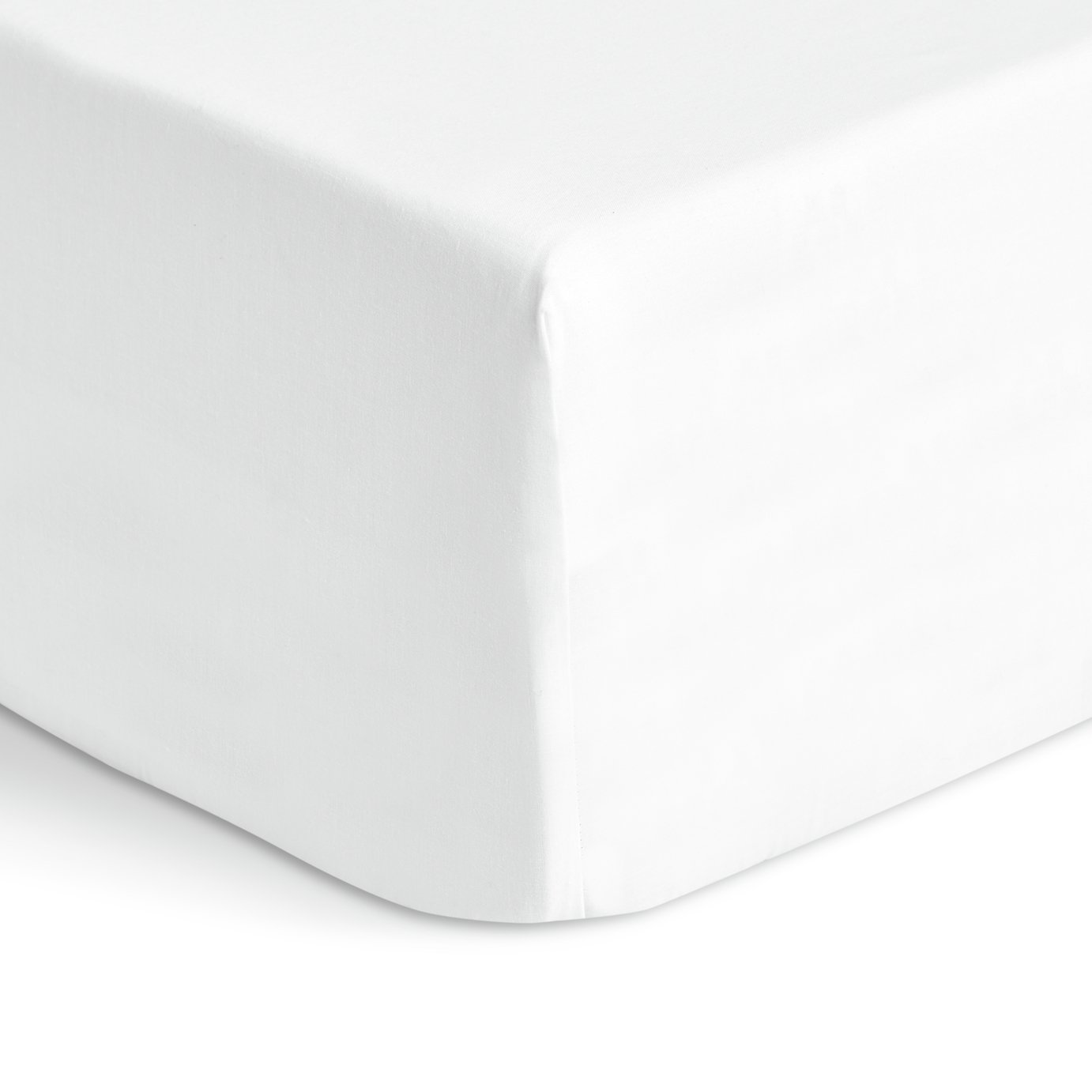 Habitat Cotton Rich Plain Fitted Sheet