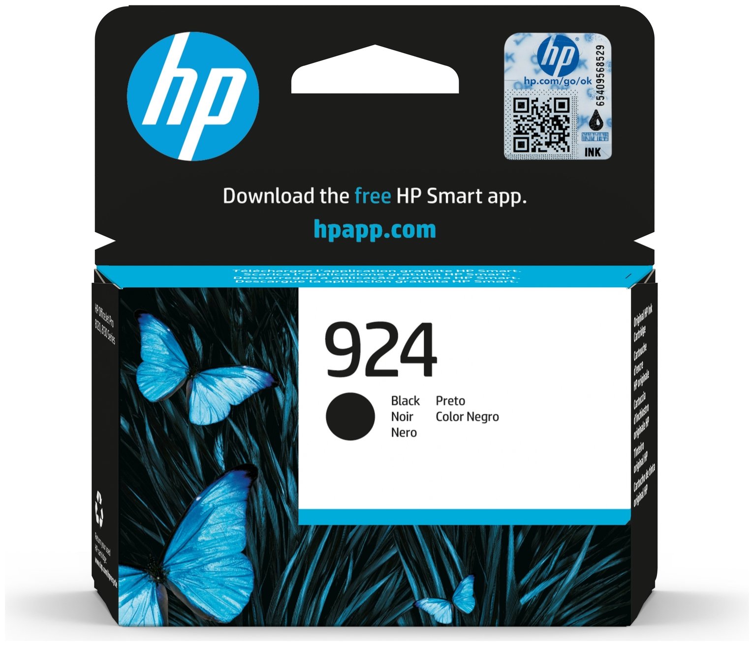 HP 924 Original Ink Cartridge - Black