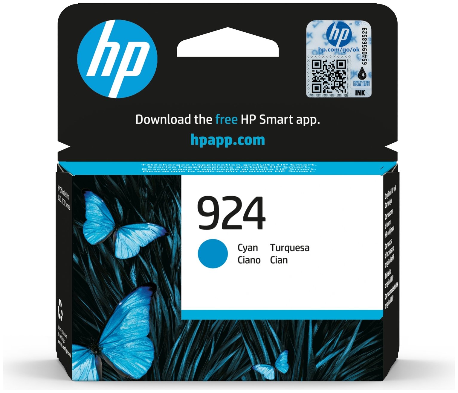 HP 924 Original Ink Cartridge - Cyan