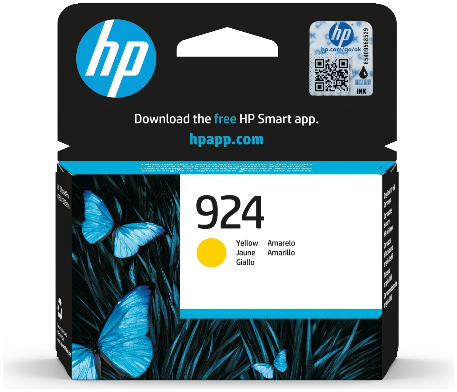 HP 924 Original Ink Cartridge - Yellow
