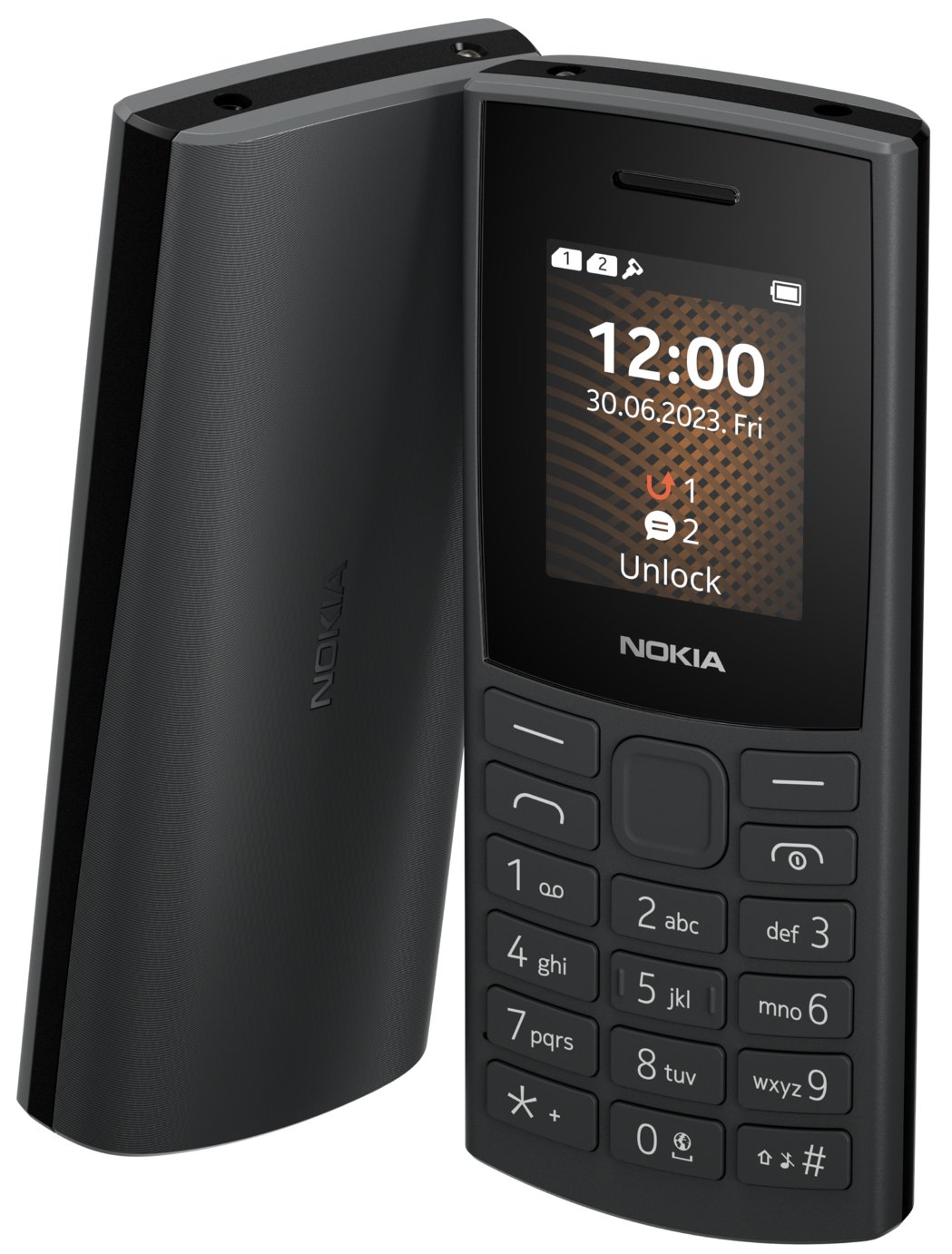 Vodafone Nokia 105 2nd Edition Mobile Phone - Charcoal